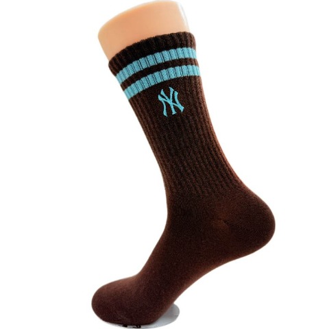 レディース 3足組クルーソックス（MLB）