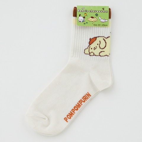 レディース　ソックス（ポムポムプリン）