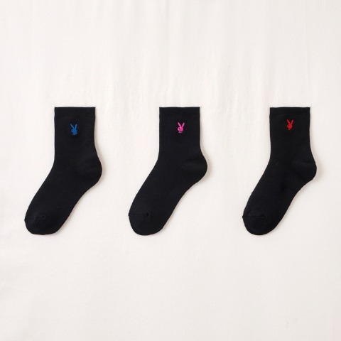 レディース　3足組ソックス（FIBER HEAT×PLAYBOY）