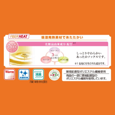 レディース　3足組ソックス（FIBER HEAT×PLAYBOY）