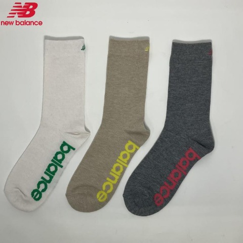 レディース　3足組ソックス（ニューバランス×mie）