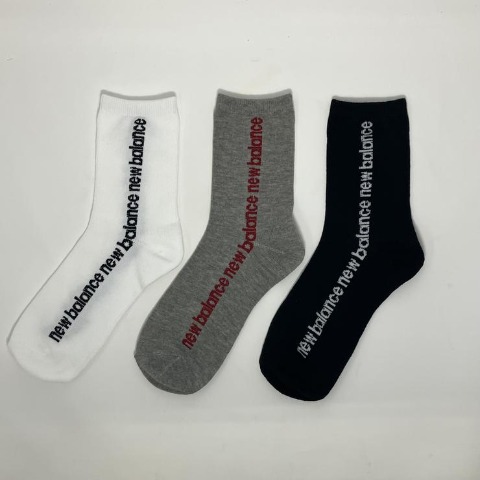 レディース　3足組ソックス（ニューバランス×rumi）