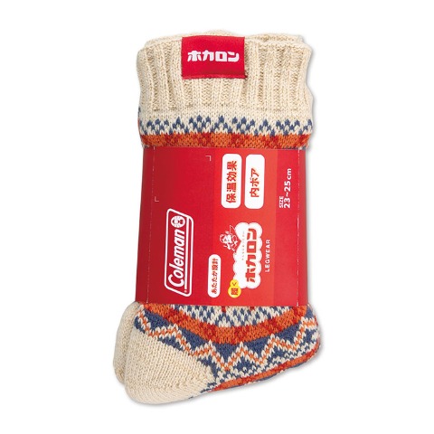 レディース　裏ボア総パイルソックス（Coleman×ホカロン）