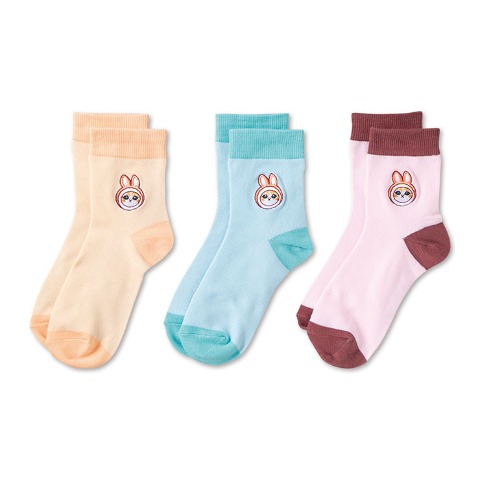 レディース　3足組ソックス（mofusand）