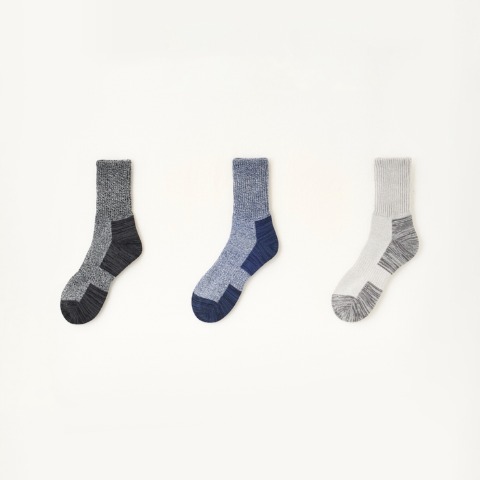 レディース　3足組ソックス（FIBER HEAT×桐灰）