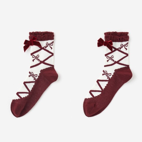 レディース　クルーソックス（青木美沙子）