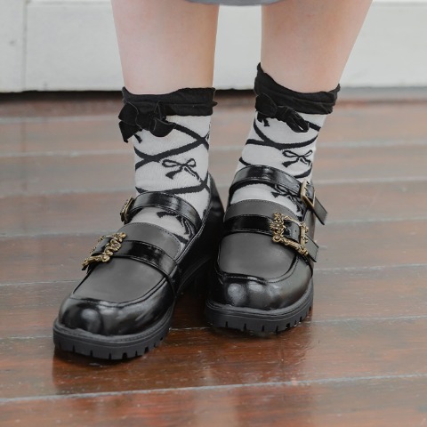 レディース　クルーソックス（青木美沙子）