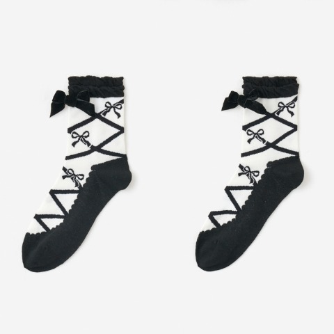 レディース　クルーソックス（青木美沙子）