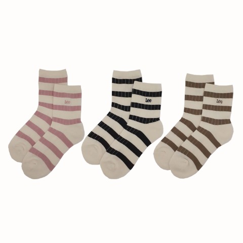 レディース　3足組ソックス（Lee）