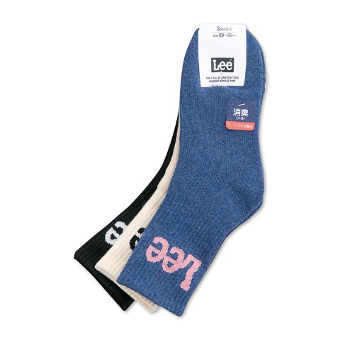 レディース　3足組ソックス（Lee）
