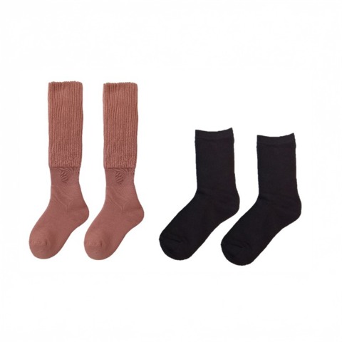 レディース ココピタ・靴下サプリ お買い得パック（総パイルクルーソックス・ハイソックス）