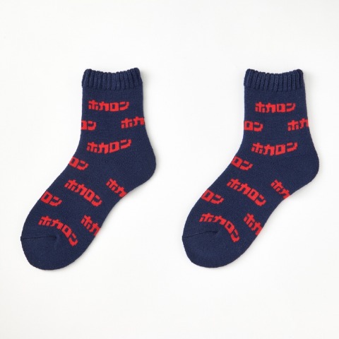 レディース　3足組ソックス（FIBER HEAT×ホカロン）