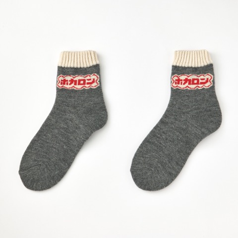 レディース　3足組ソックス（FIBER HEAT×ホカロン）