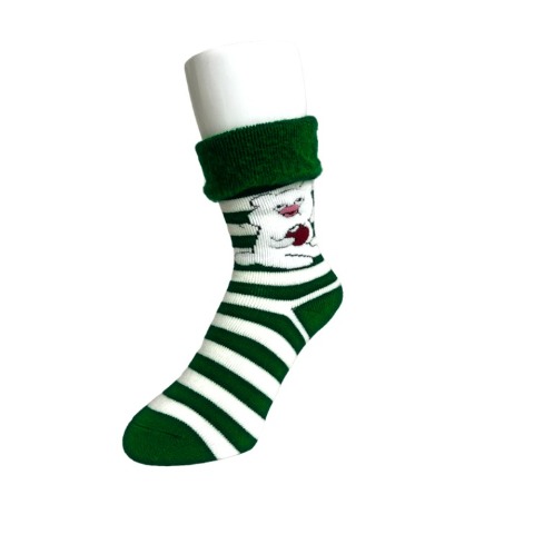 レディース　クルー丈 裏起毛ソックス（ハッチンパモス）