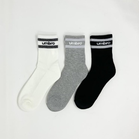 レディース 　3足組ソックス（umbro×MUMU）