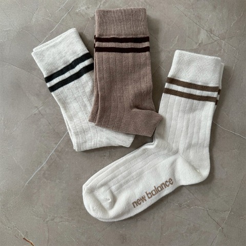 レディース 　3足組ソックス（New Balance×yuri）