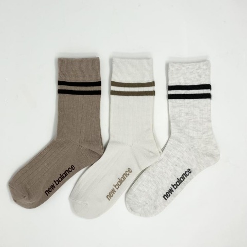 レディース 　3足組ソックス（New Balance×yuri）