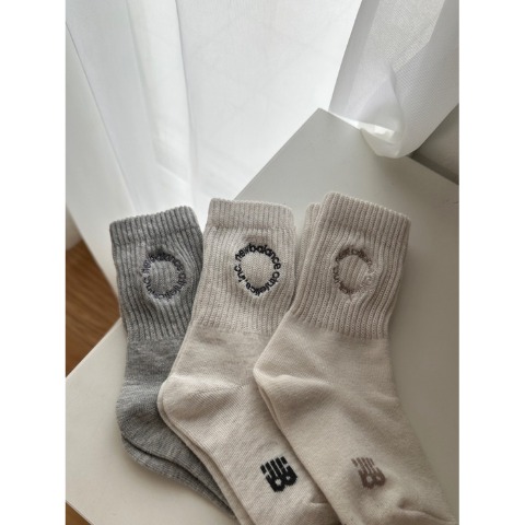 レディース 　3足組ソックス（New Balance×yuri）
