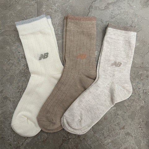 レディース　3足組ソックス（New Balance×yuri）