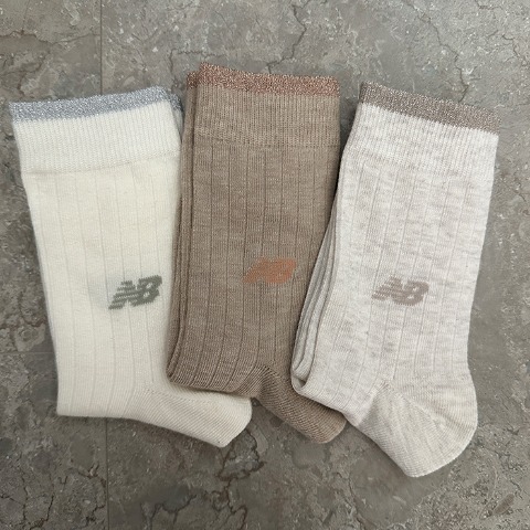 レディース　3足組ソックス（New Balance×yuri）