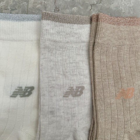 レディース　3足組ソックス（New Balance×yuri）