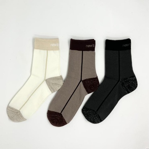 レディース　3足組ソックス（New Balance_MUMU）