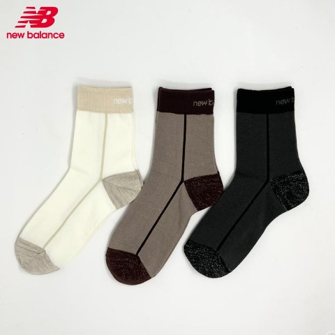 レディース　3足組ソックス（New Balance×MUMU）