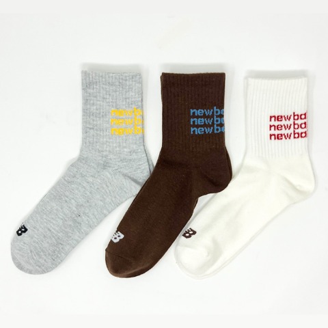 レディース 　3足組ソックス（New Balance_omi）