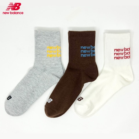 レディース 　3足組ソックス（New Balance×omi）