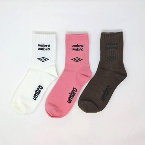 レディース　3足組ソックス（umbro_omi）