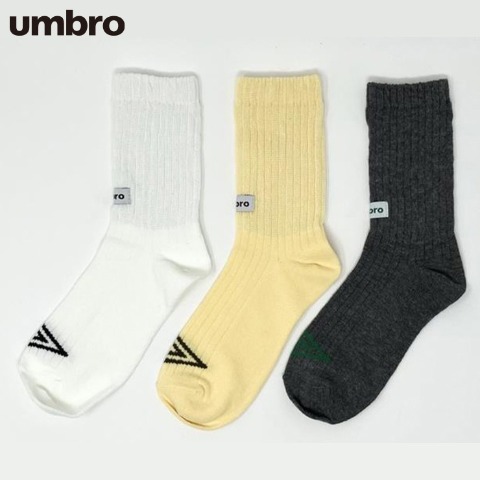 レディース 　3足組ソックス（umbro_omi）