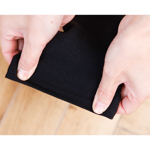 レディース　3足組裏起毛クルーソックス（Hina）リブ