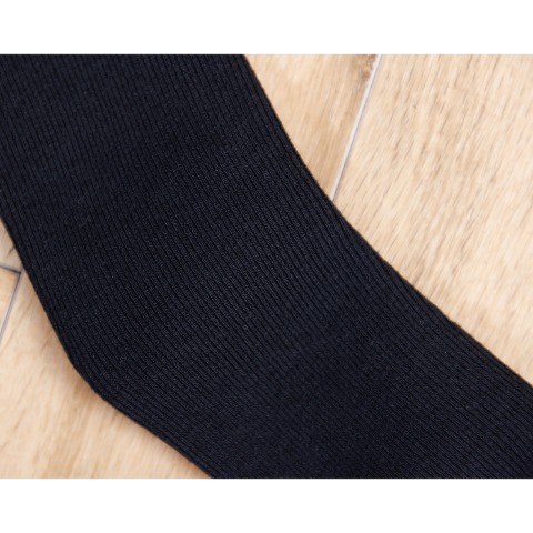 レディース　3足組裏起毛クルーソックス（Hina）リブ