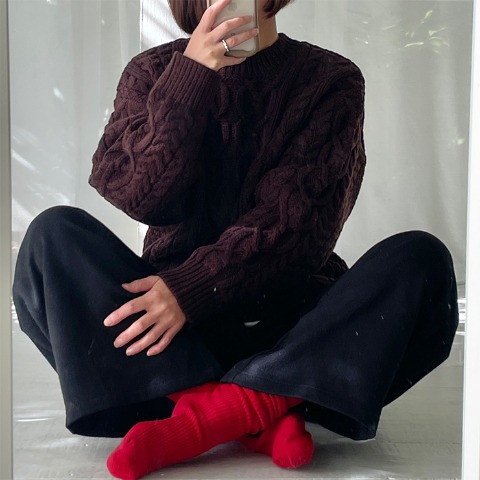 レディース　クルーソックス（natsuki）