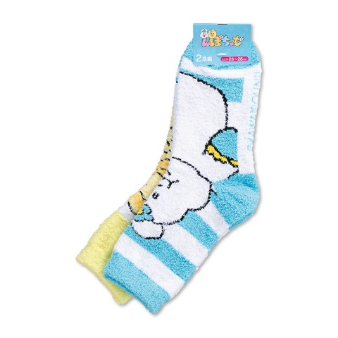 レディース もこもこ靴下 2足組（んぽちゃむ）