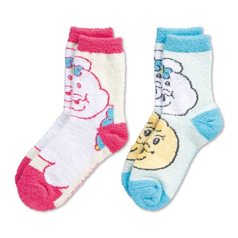 レディース もこもこ靴下 2足組（んぽちゃむ）