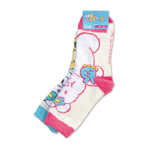 レディース もこもこ靴下 2足組（んぽちゃむ）