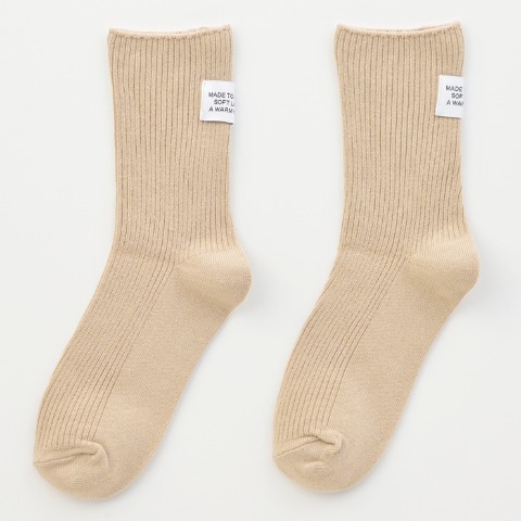 レディース　クルーソックス（ちょこび）