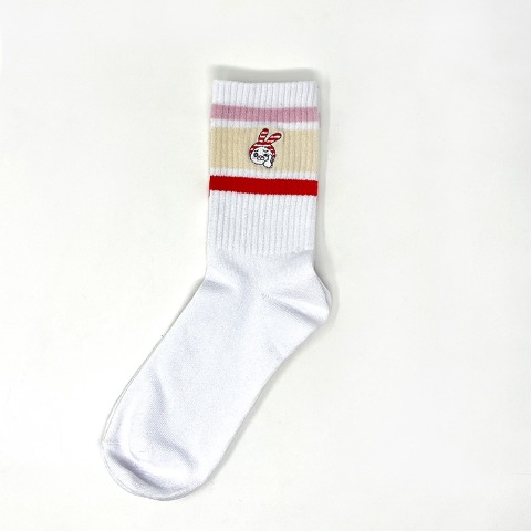 レディース　ソックス（しまうさ）
