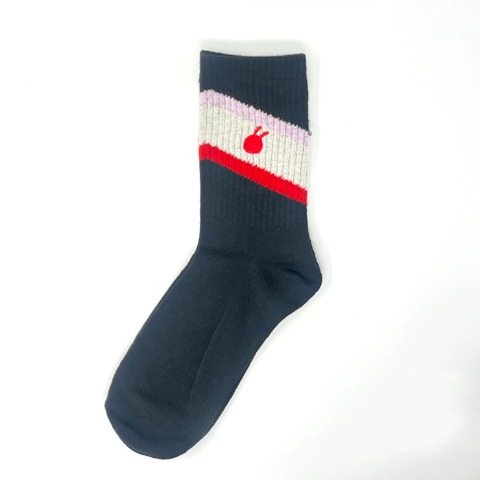 レディース　ソックス（しまうさ）