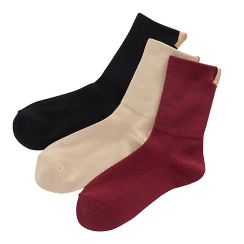 レディース　3足組ソックス（FIBER HEAT×MUMU）