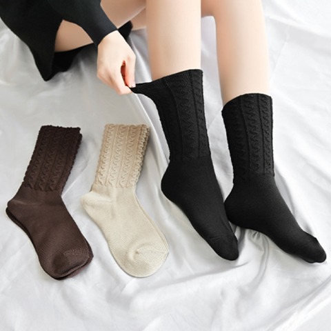 レディース　3足組ソックス（FIBER HEAT×MUMU）