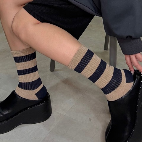 レディース　クルーソックス（おなつ）