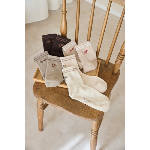 レディース　ソックス（tal.by yumi.×BOMILLDANG）