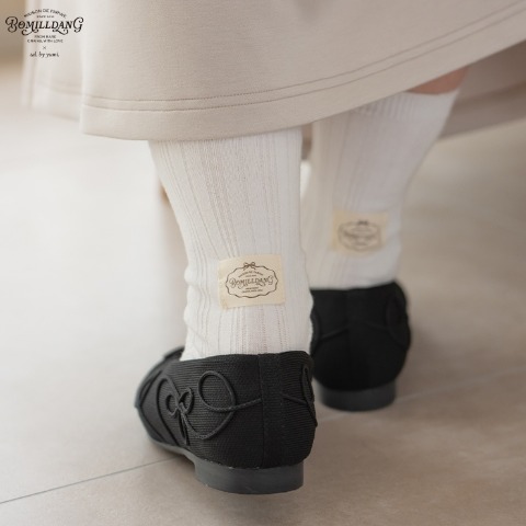 レディース　ソックス（tal.by yumi.×BOMILLDANG）