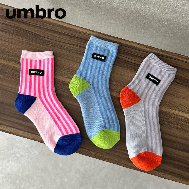 レディース 3足組ソックス （21-23cm umbro×omi） | しまむら