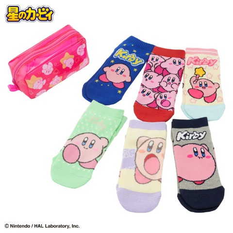 レディース　6足組ソックス（星のカービィ）