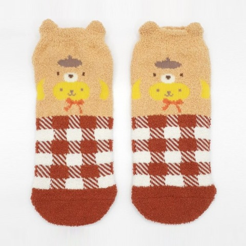 レディース　ふわもこソックス（ポムポムプリン）