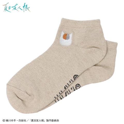 レディース　スニーカーインソックス 刺繍付き（夏目友人帳）