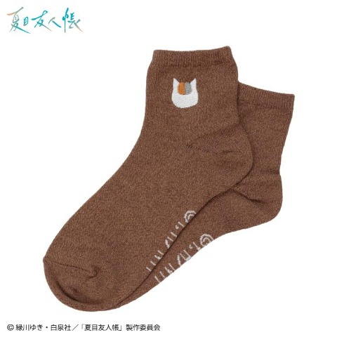レディース　クォーターソックス 刺繍付き（夏目友人帳）